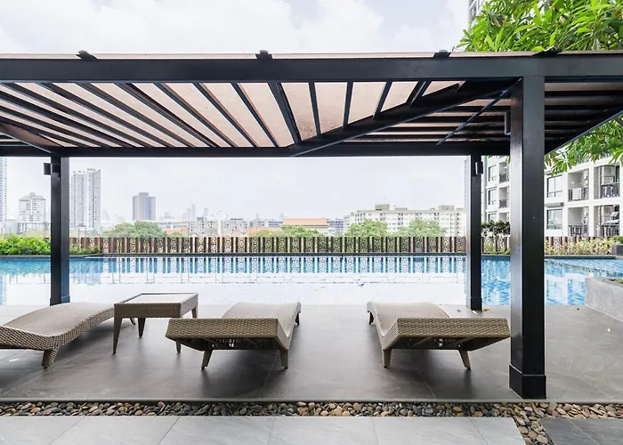 Luxury Onnutbtse9 40sqmt Netflix & Bts& Pool & Gym *